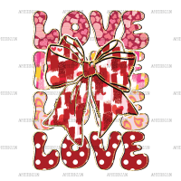 Love Bow-2 DTF Transfer