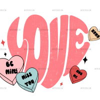 Love Candies DTF Transfer