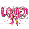 Loved Bow-2 DTF Transfer