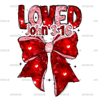Loved Bow-4 DTF Transfer