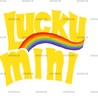 Lucky Mini Yellow DTF Transfer