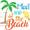 Meet Me At The Beach DTF Transfer