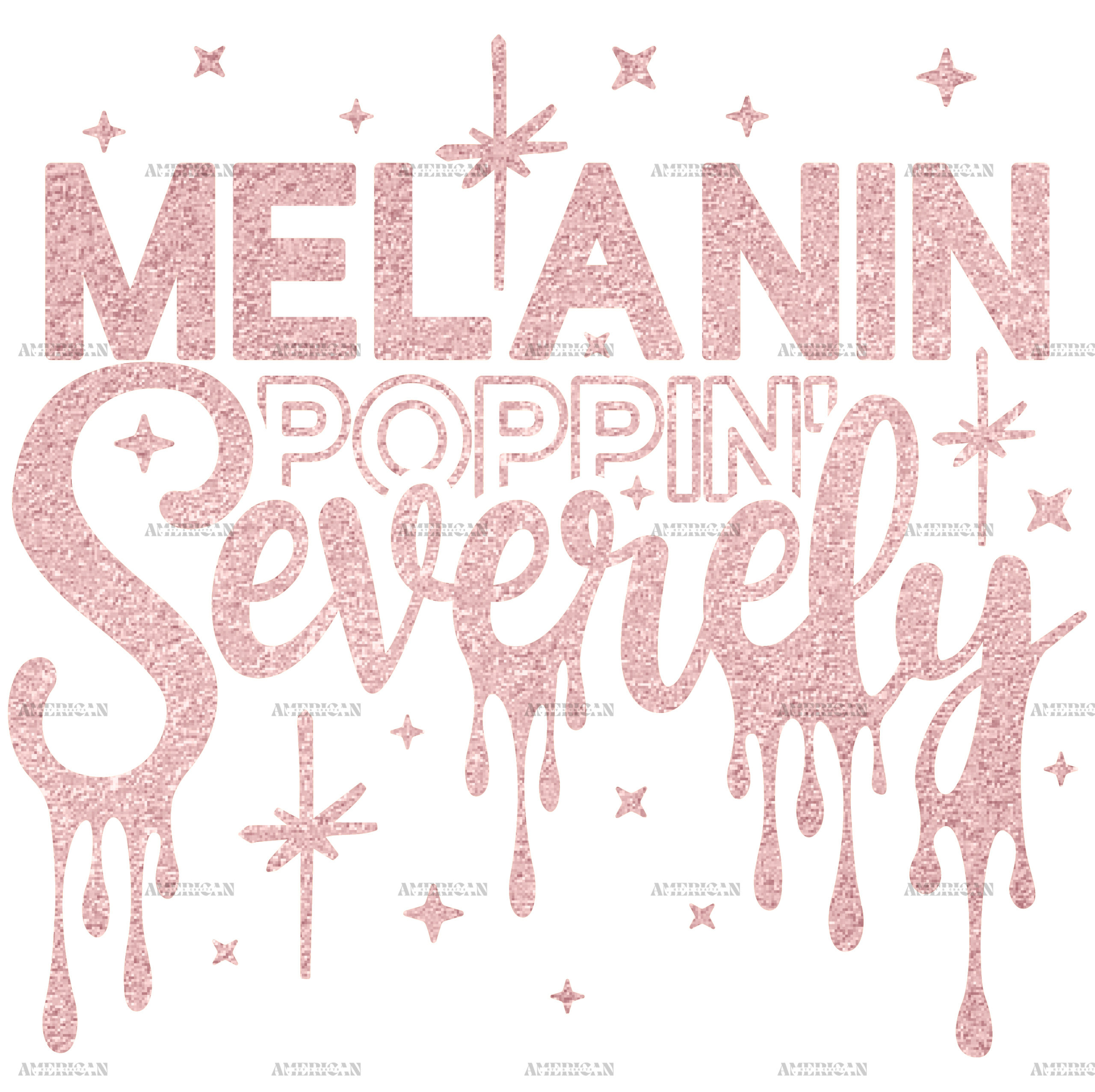 Melanin Poppin Severely-7 DTF Transfer