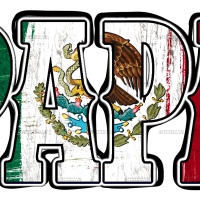 Mexican Flag Papa-2 DTF Transfer