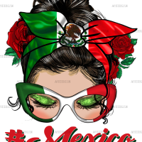 Mexico Girl Dtf Transfer