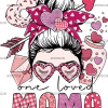 One Loved Mama Hearts DTF Transfer