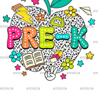 Pre-K Apple DTF Transfer