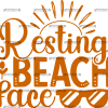 Resting Beach Face-1  DTF Transfer