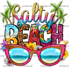 Salty Beach Googles DTF Transfer