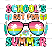 School's Out For Summer-8 DTF Transfer