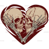 Skeleton Skull Kisses DTF Transfer