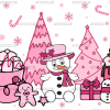 Snowman Latte UV DTF Transfer
