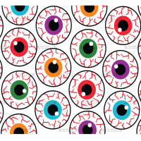 Spooky Eyes UV DTF Transfer