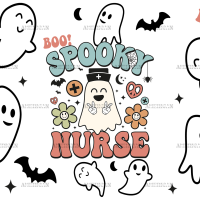 Spooky Nurse UV DTF Transfer