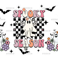 Spooky Season Ghost UV DTF Transfer