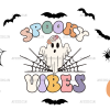 Spooky Vibes Pumpkin UV DTF Transfer