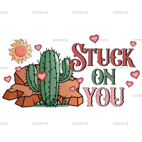 Stuck On You Cactus-1 DTF Transfer