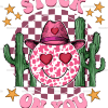 Stuck On You Cactus Smiley DTF Transfer