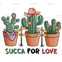 Succa For Love Cactus-3 DTF Transfer