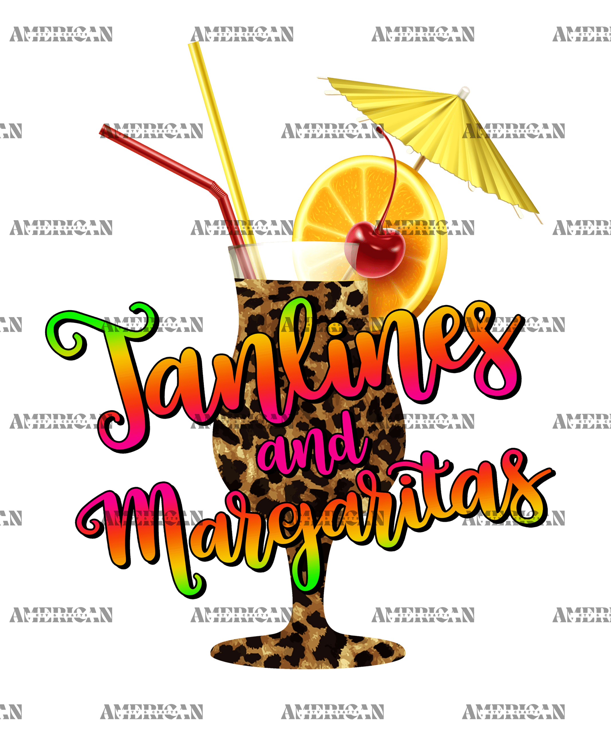 Tanlines And Margaritas DTF Transfer