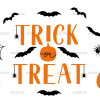 Trick Or Treat Pumpkin UV DTF Transfer