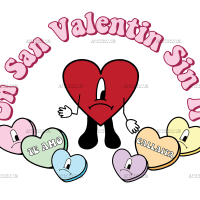 Un San Valentin Sin Ti-4 DTF Transfer