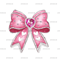 Valentine Bow-3 DTF Transfer