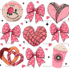 Valentine Bows-4 DTF Transfer