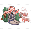 Valentine Cowgirl-4 DTF Transfer