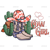 Valentine Cowgirl-4 DTF Transfer