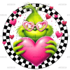 Valentine Grinch DTF Transfer