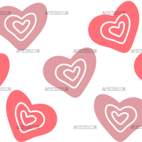 Valentine Hearts UV DTF Transfer