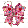 Valentine Nurse Bow-3 DTF Transfer