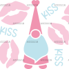 Valentine's Day Gnome Kiss UV DTF Transfer