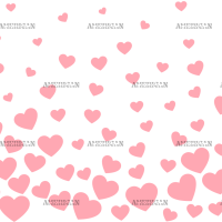 Valentines Day Hearts-11 UV DTF Transfer