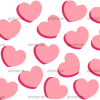 Valentines Day Hearts-9 UV DTF Transfer