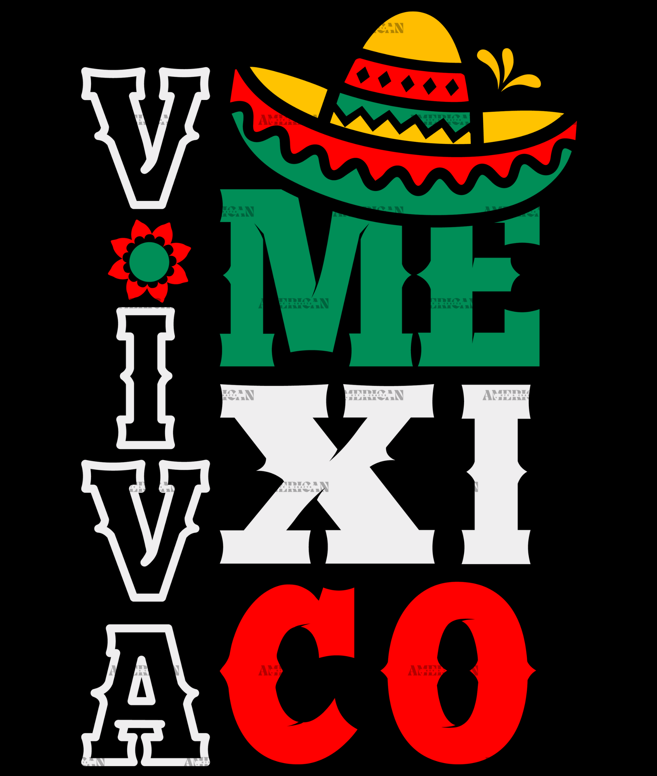 Viva Mexico-4 DTF Transfer