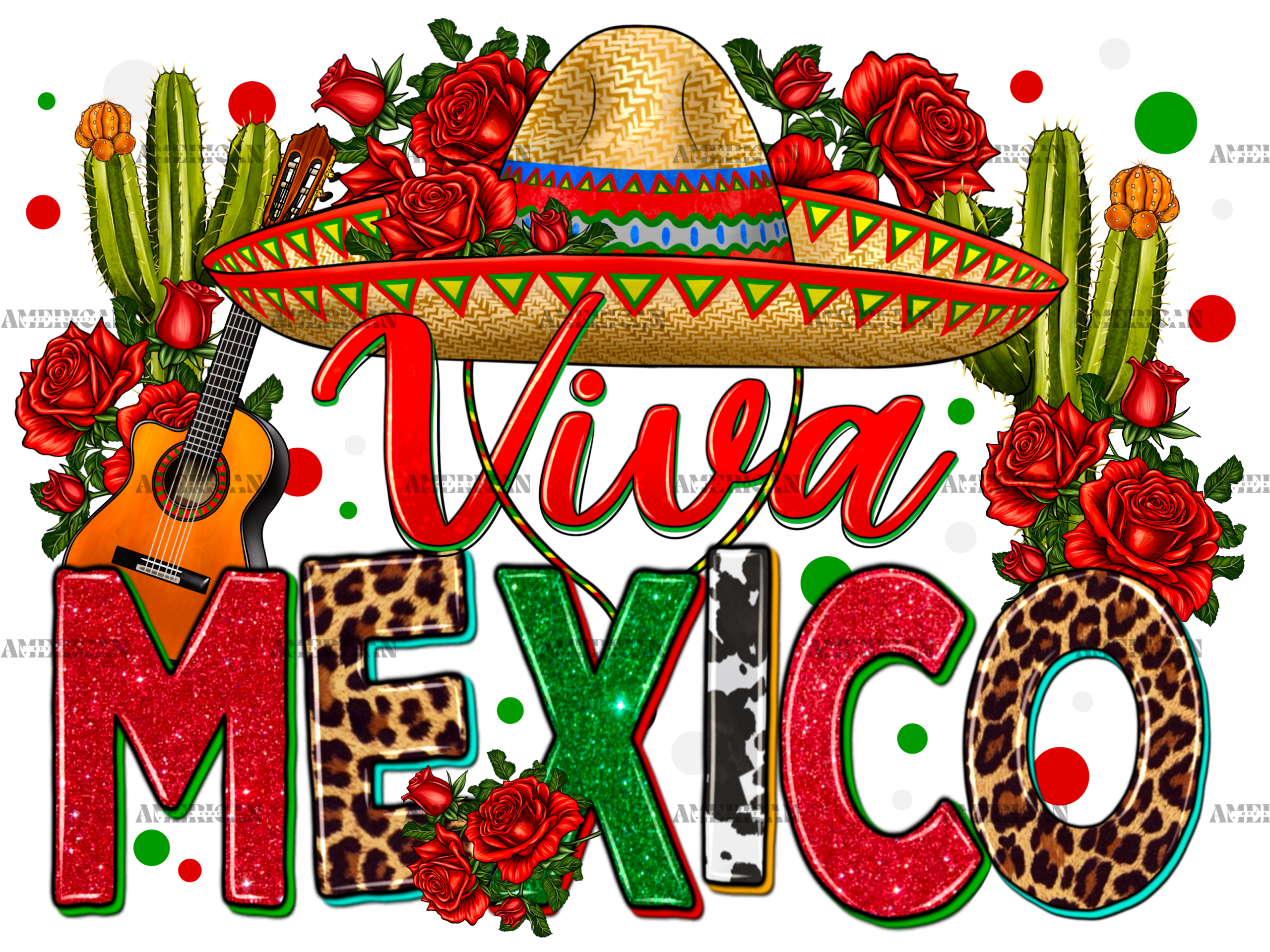 Viva Mexico-6 DTF Transfer