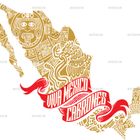 Viva Mexico Cabrones Map Dtf Transfer