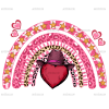 Western Valentines Rainbow DTF Transfer