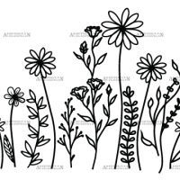 Wild Flowers-1 UV DTF Transfer