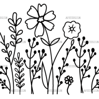 Wild Flowers-4 UV DTF Transfer