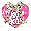 Xoxo Bow-3 DTF Transfer