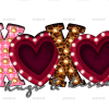 Xoxo Hugs And Kisses-2 DTF Transfer