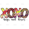 Xoxo Hugs And Kisses-5 DTF Transfer
