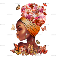 Afro Black Girl-1 DTF Transfer