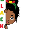 Black History Little Girl-2 DTF Transfer