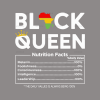 Black Queen Nutrition Facts-2 DTF Transfer