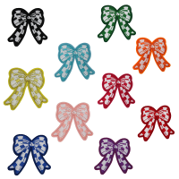 Alternative view of Checkered Bow Patch (Small/Embroidery)