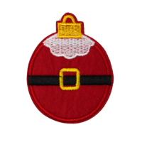 Alternative view of Christmas Ornaments Patch (Small/Embroidery)